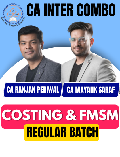 CA Inter Cost And Management Accounting & FM SM (Regular Batch) By RP & MS